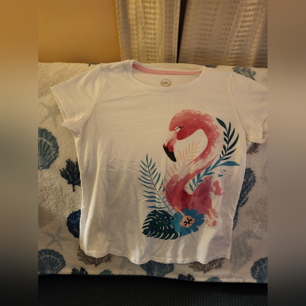 Girls Flamingo Tee Shirt